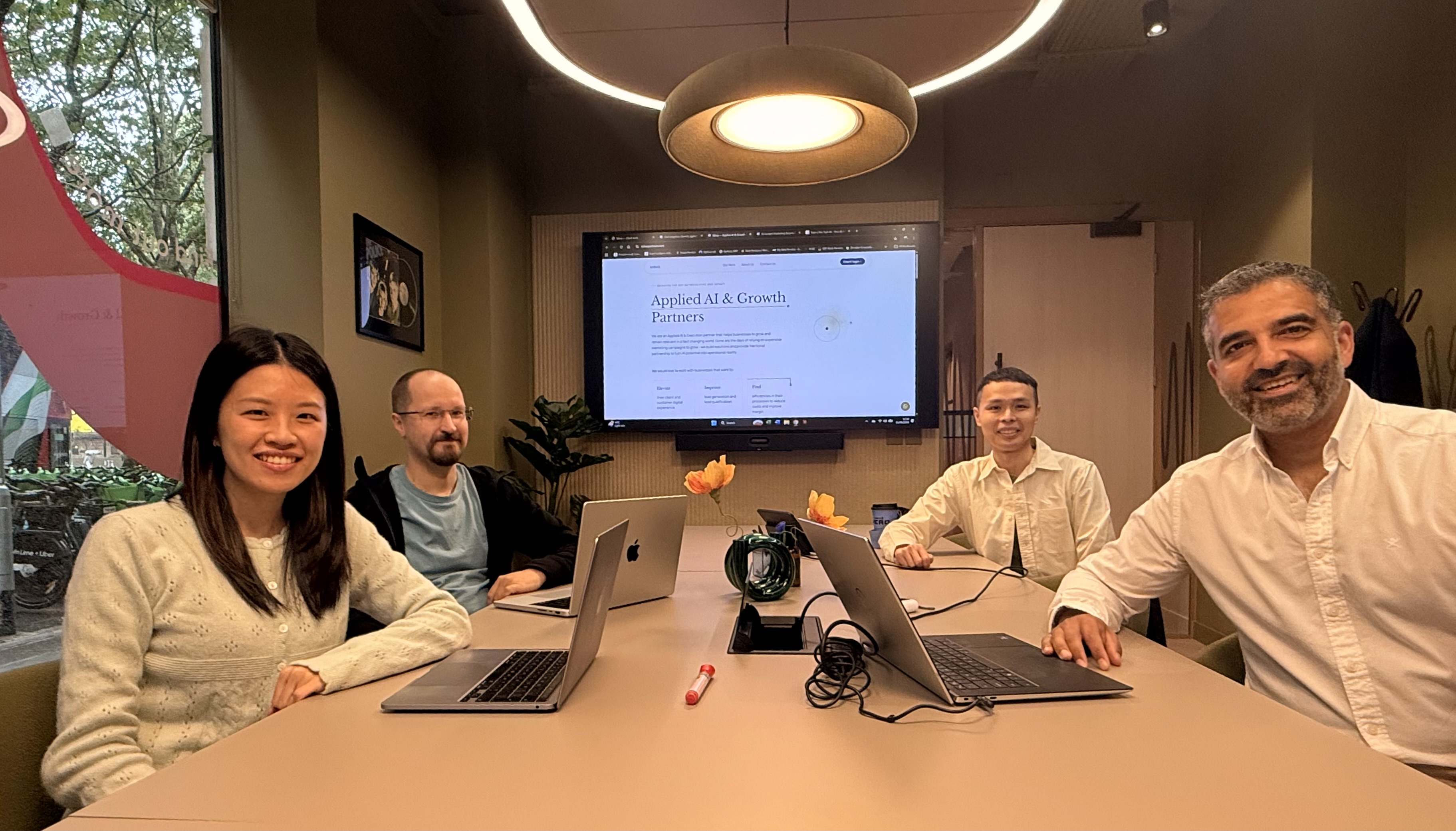 The Miras team — Hayley, Joonas, Sai and Hammad